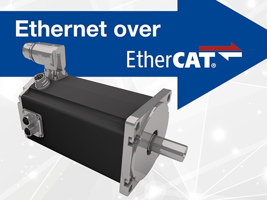 Thanks to EoE with Ethernet into the EtherCAT network